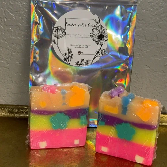 Easter Color Burst GoatMilk Soap - Picture 4 of 5